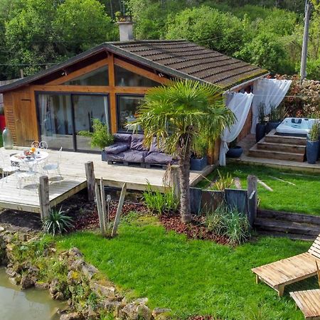 Kaebane 85, Lodge Avec Spa Au Bord De L'Eau Prouilly Esterno foto